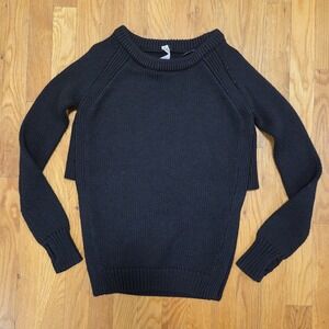 Lululemon 100% Merino Wool Long‎ Sleeve Ribbed Sweater With Open Sides
